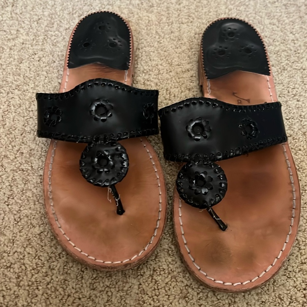 Jack Rogers flat Jacks sandal size 10 black